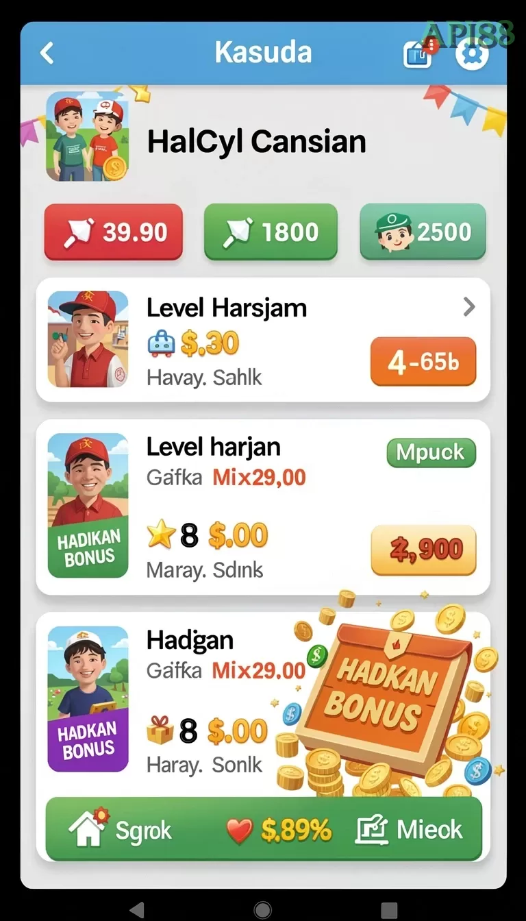 Galeri pratinjau visual api88 build APK resmi terbaru